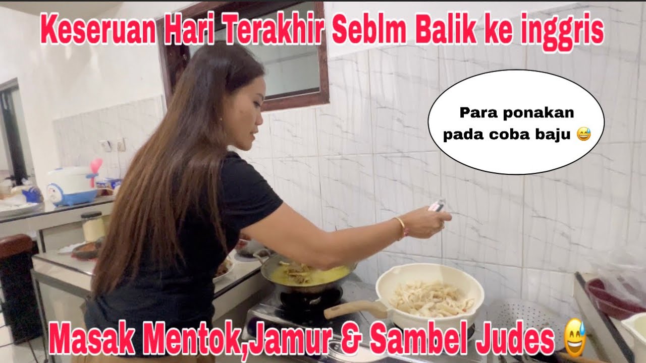 Keseruan Hari Terakhir Sebelum Balik ke Inggris! Masak & Belanja! MAs Adit & Kesya coba baju oleh2 