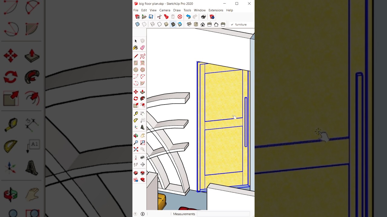 Make Dynamic Components In 30 Seconds #shorts #sketchup #sketchuptutorial #designgorhythm