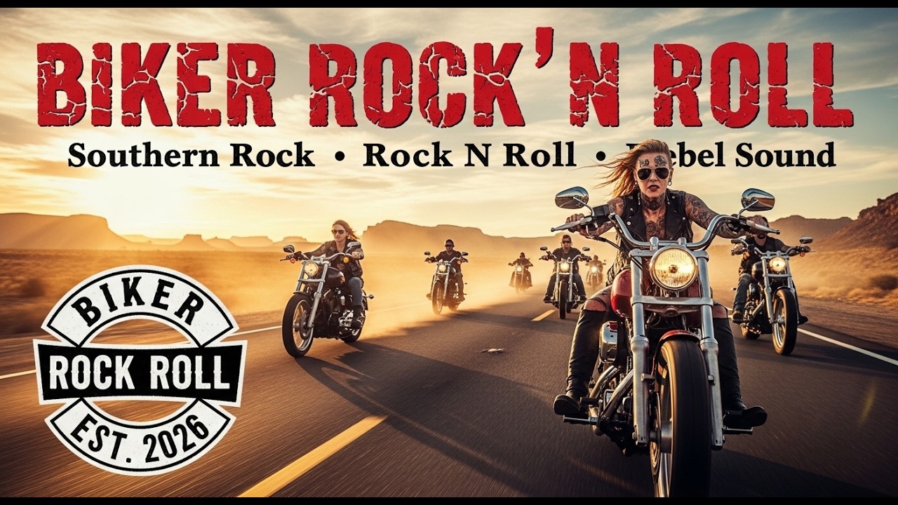 ⚡ Biker Rock N Roll – No Rules Just Ride Music 💀 #NoRules #OutlawRock #motorcyclerocksongs