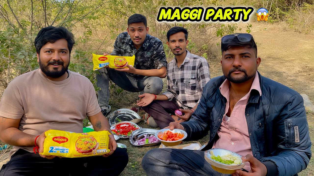 पहाड़ों के बीच दोस्तों के साथ Maggi पार्टी! 🏔️🍜 | Hidden Lake Explore & Cooking Video