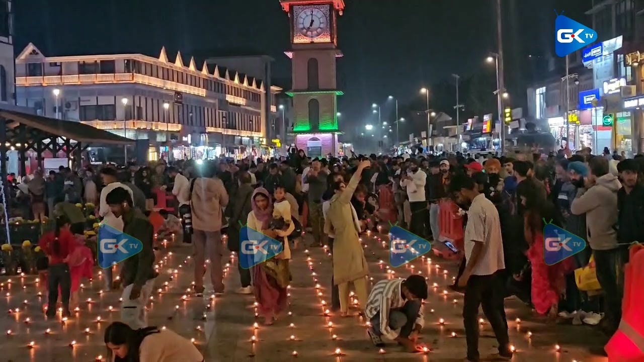 Locals, visitors come together to celebrate diwali at Ghanta Ghar Lal Chowk
