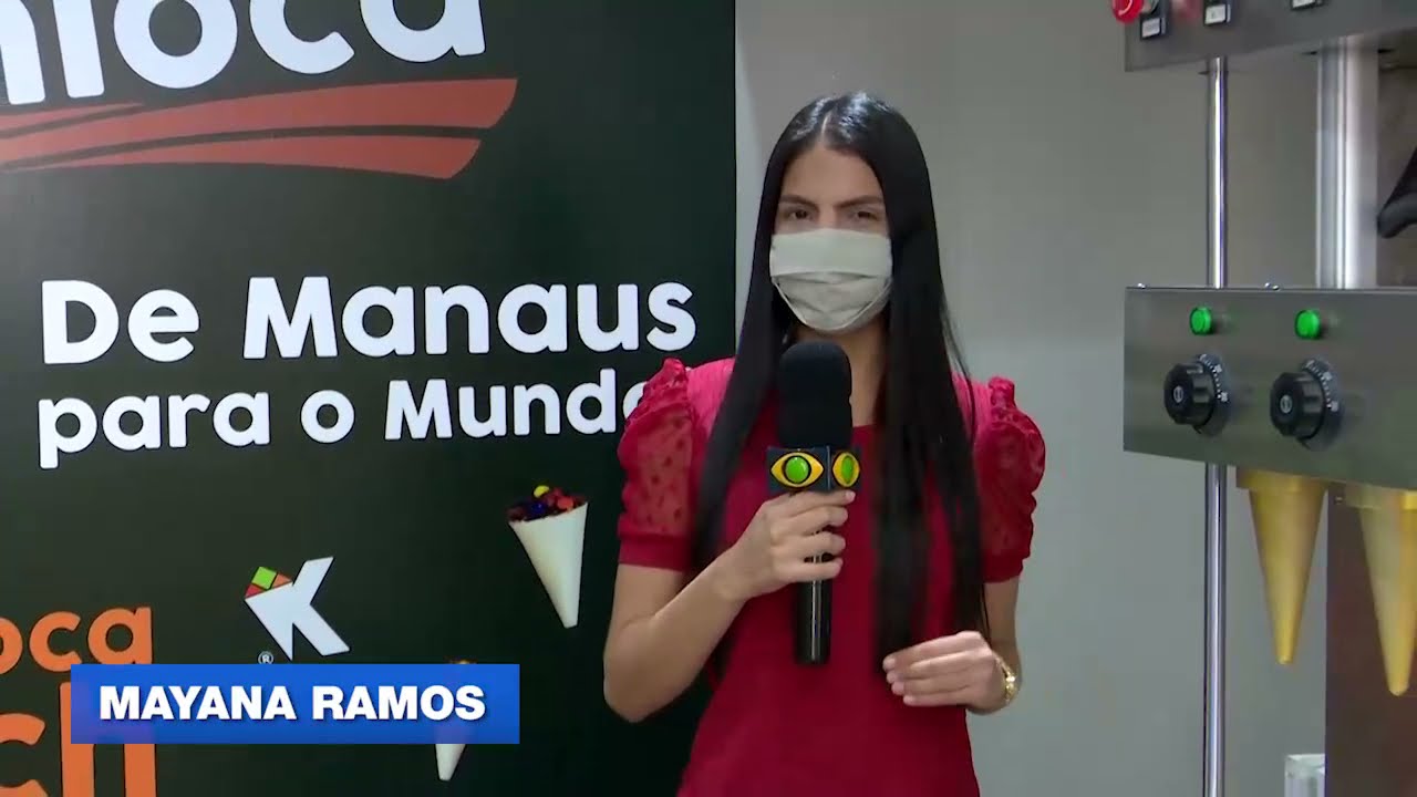 Tapioca em forma de cone é novidade criada em Manaus