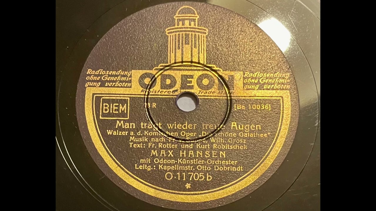 Max Hansen - Man trägt wieder treue Augen