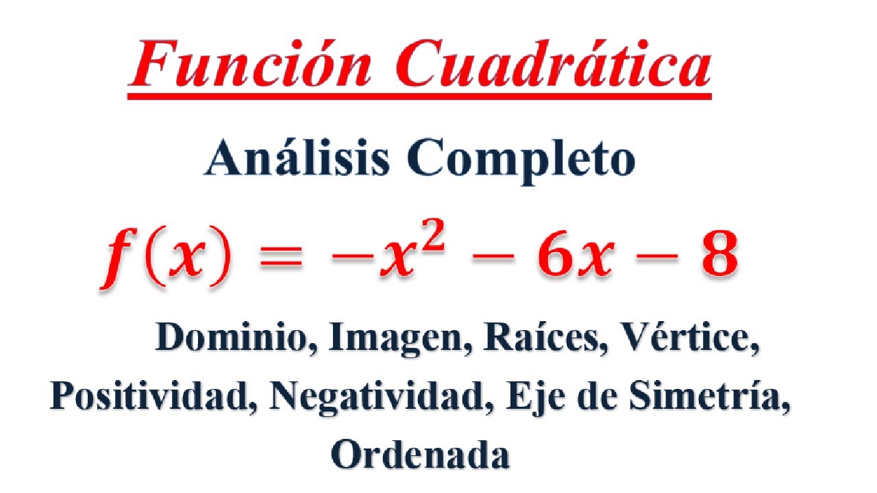 Función Cuadrática - Análisis Completo (1)