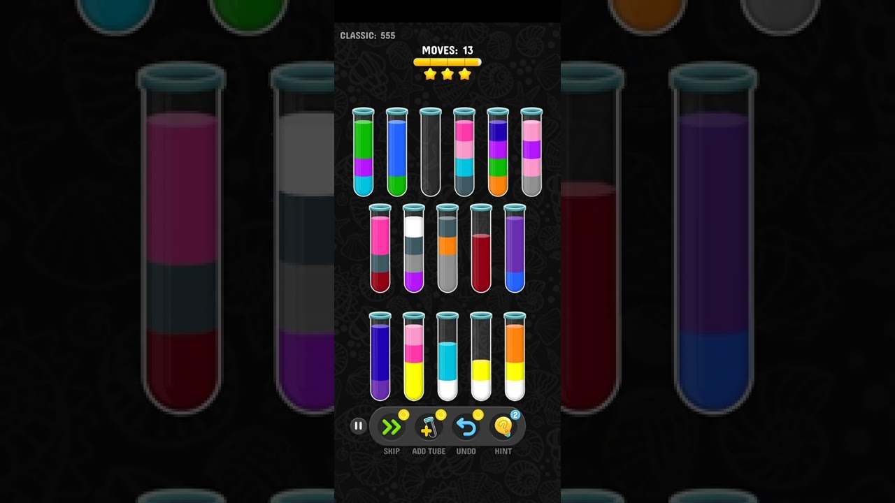 Color water sort 3d level 555