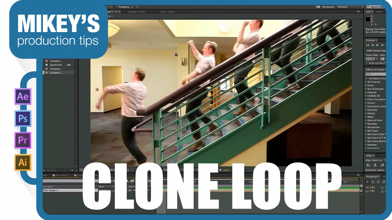 After Effects Tutorial: Looping Clone GIF