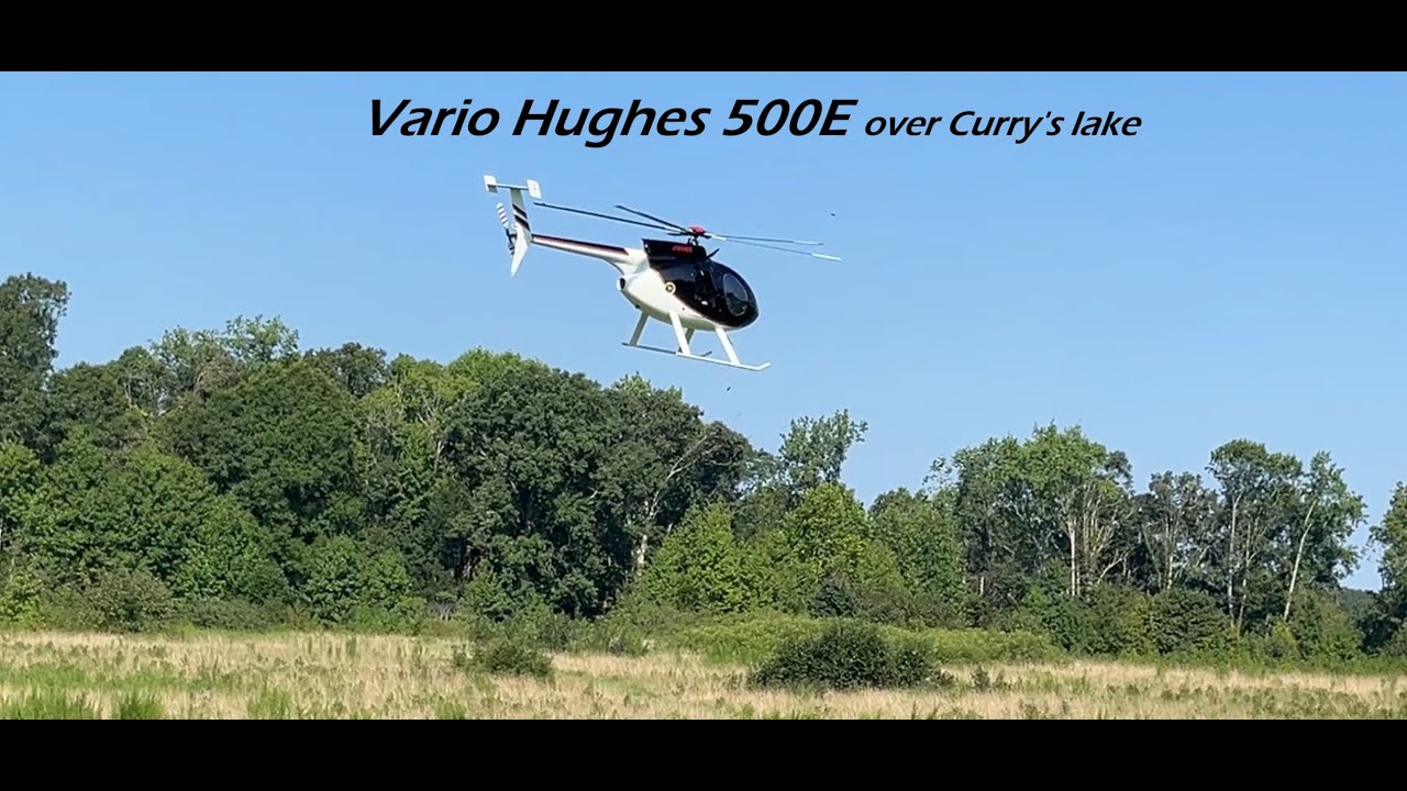 Vario Hughes 500E over Curry's lake