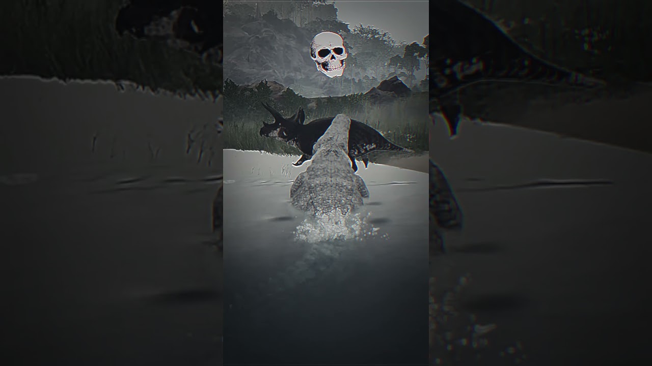 Prime Deino is an apex predator The isle evrima #theisle #theisleevrima #deinosuchus #triceratops