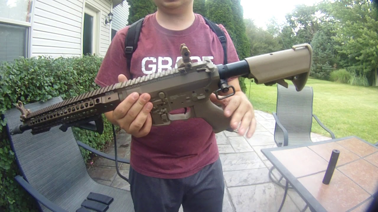 Custom G&P MOTS M4 with Valken V12 HPA Overview and Shooting