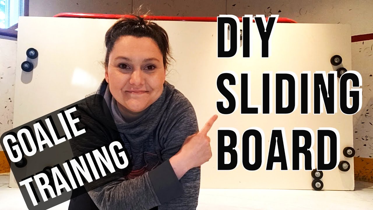 DIY SLIDING BOARD FOR HOCKEY GOALIES / GOALIE TRAINING / DRY LAND HOCKEY