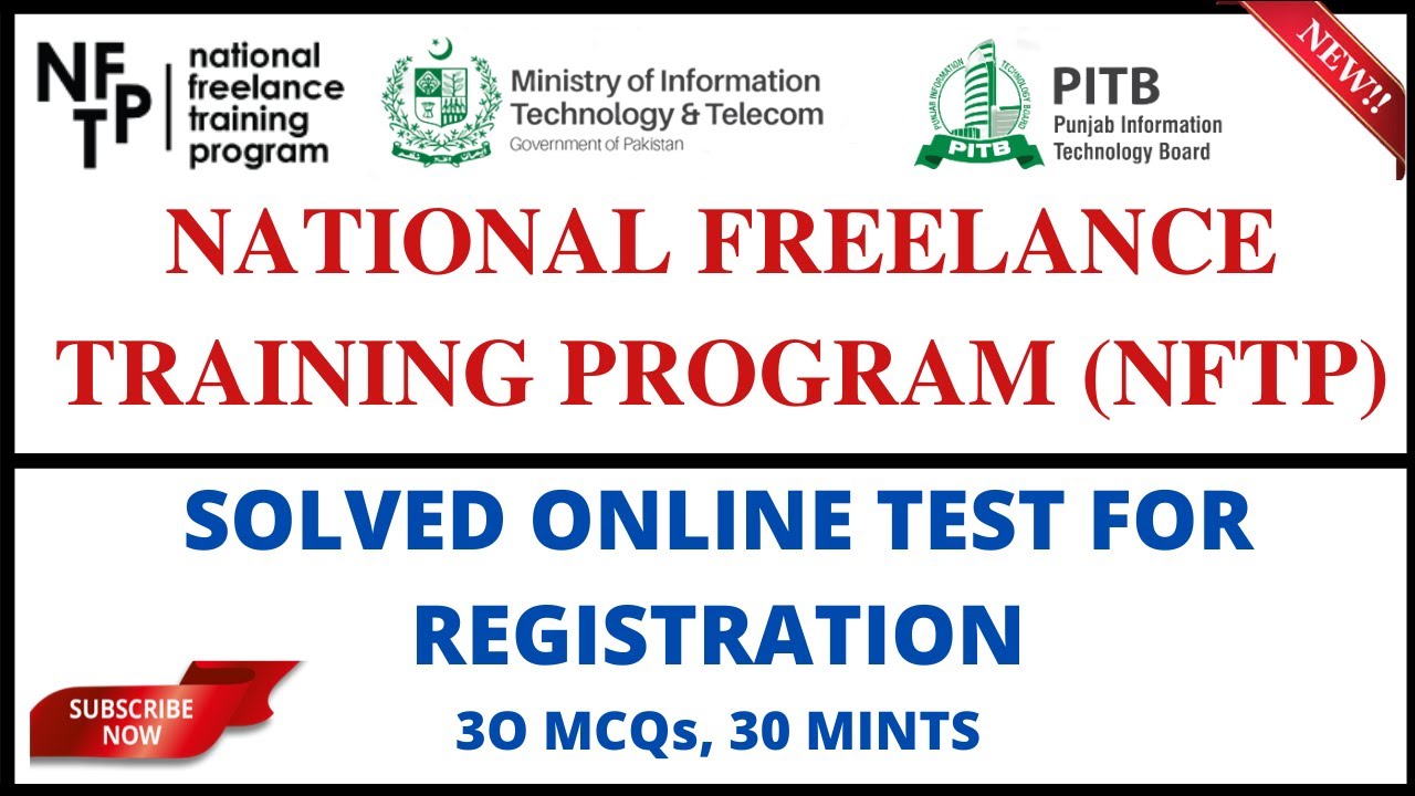 National Freelance Training Program NFTP Solved Online Test for registration