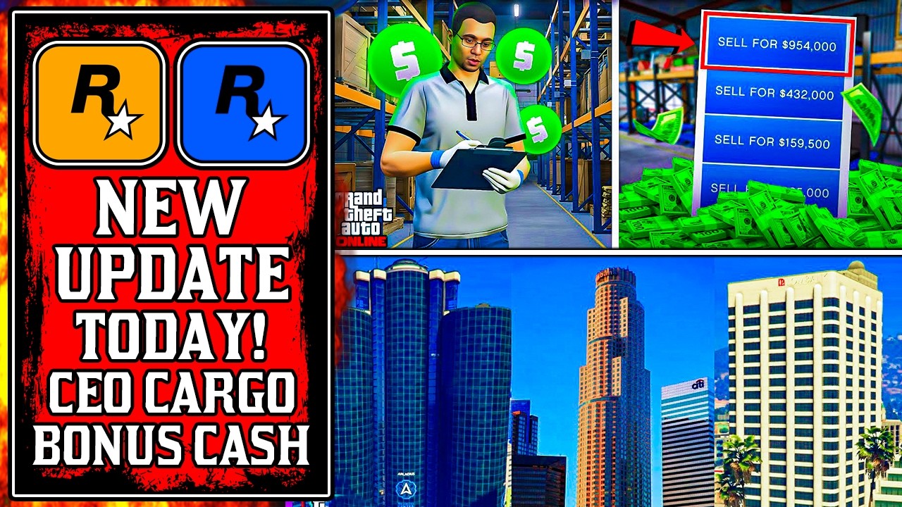 CEO CARGO BONUS CASH & MORE! The NEW GTA Online UPDATE Today! (GTA5 New Update)