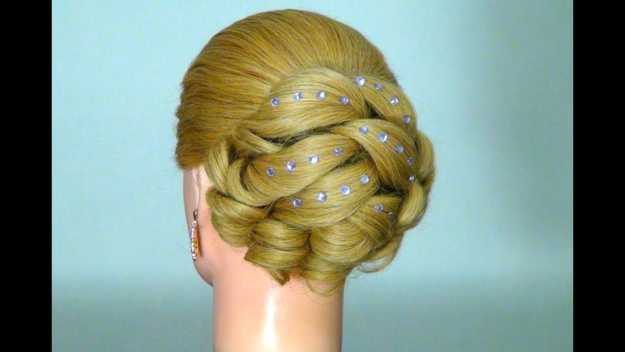 Прическа для длинных волос на Новый Год! Hairstyle for New Year
