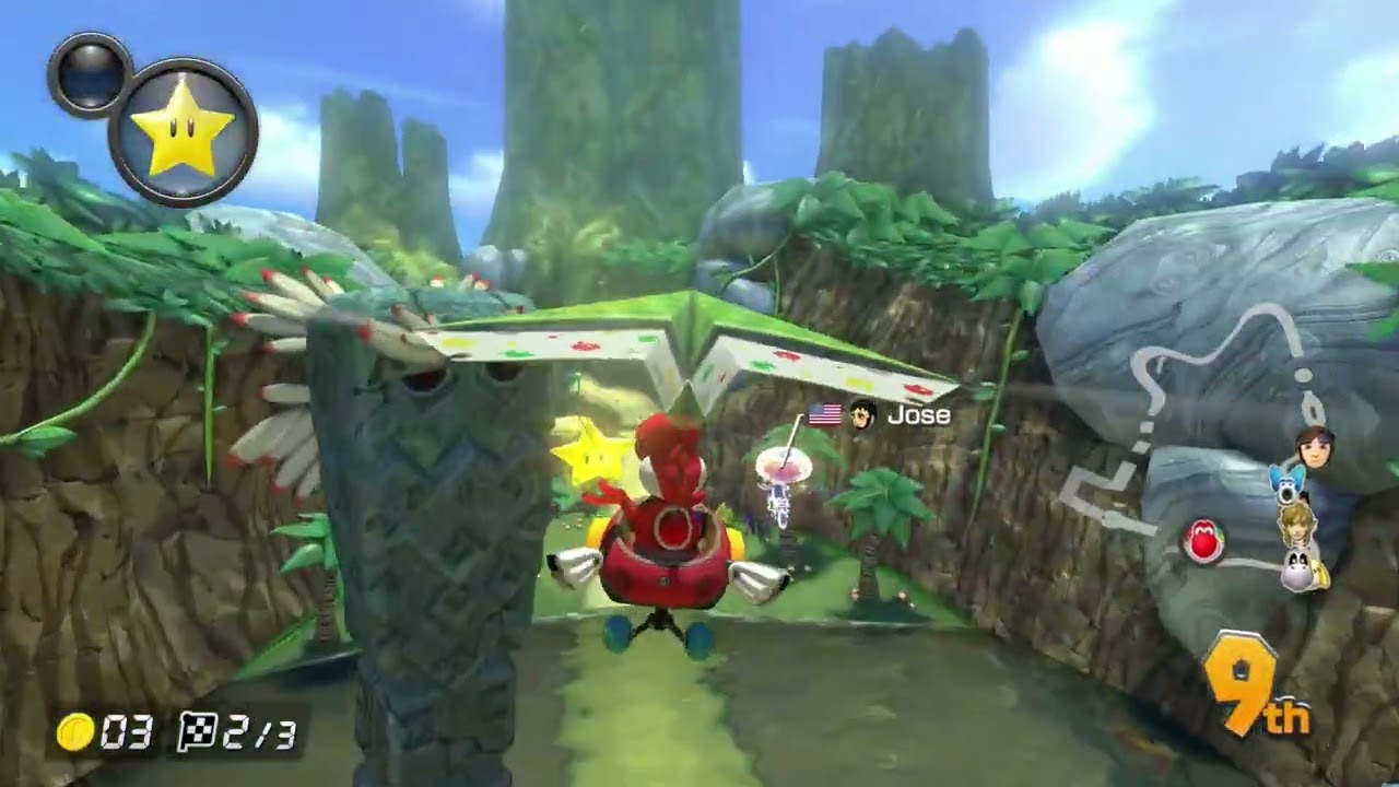 Maro Kart 8 Deluxe Race Six: 3DX DK Jungle