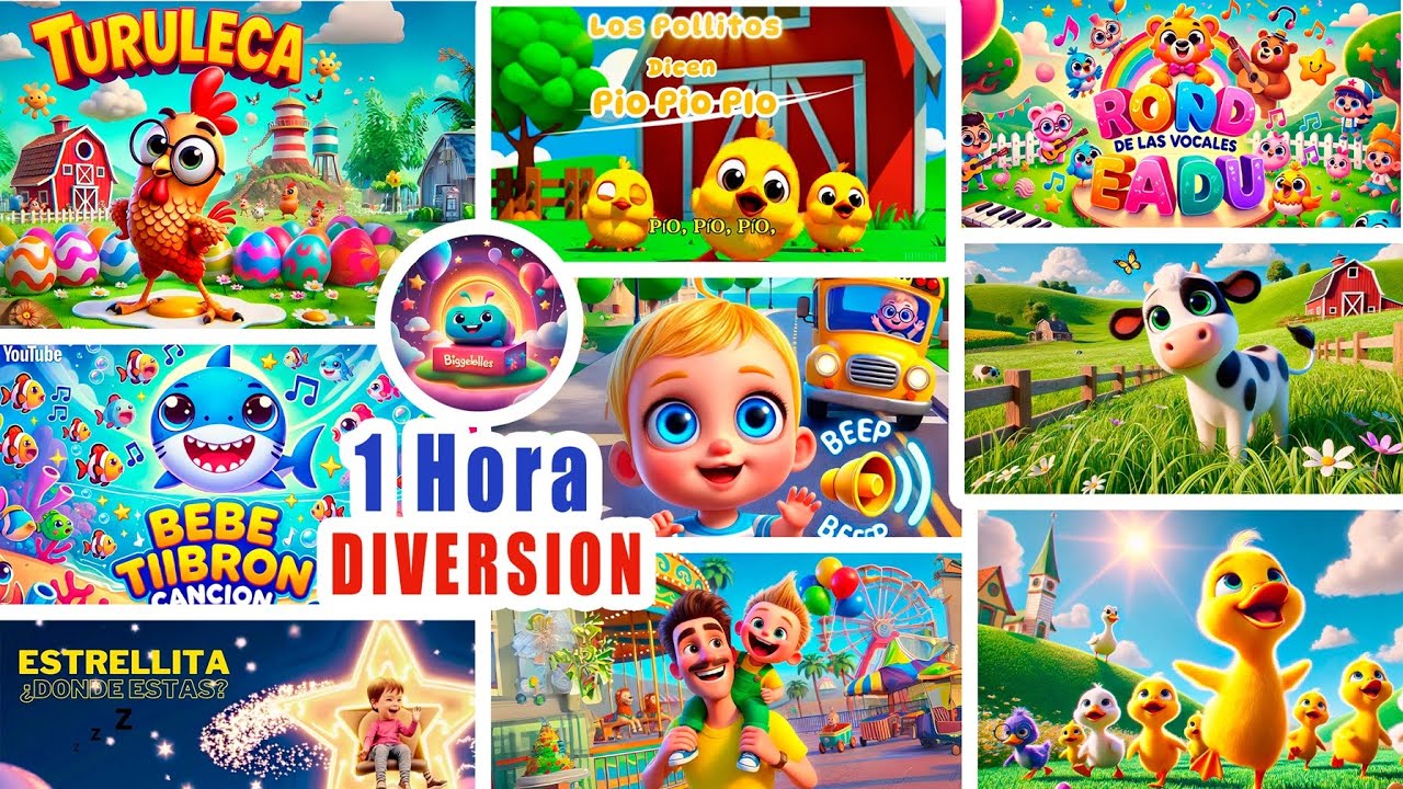 🎉 &iexcl;1 Hora de Canciones Infantiles Educativas y Divertidas! 🌟 Aprende y Canta Sin Parar 🎶