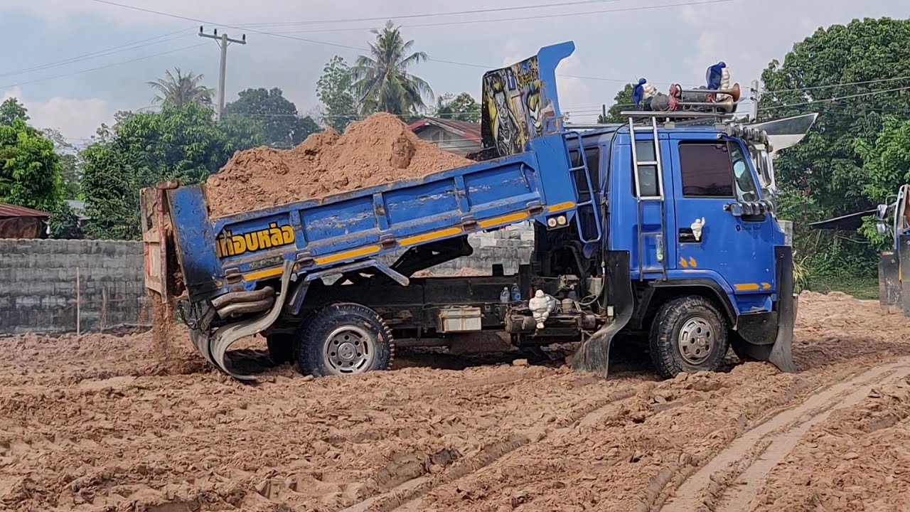 หน้างานโหดรถไม่แรงถอยไม่ถึง Dump Truck Tractor