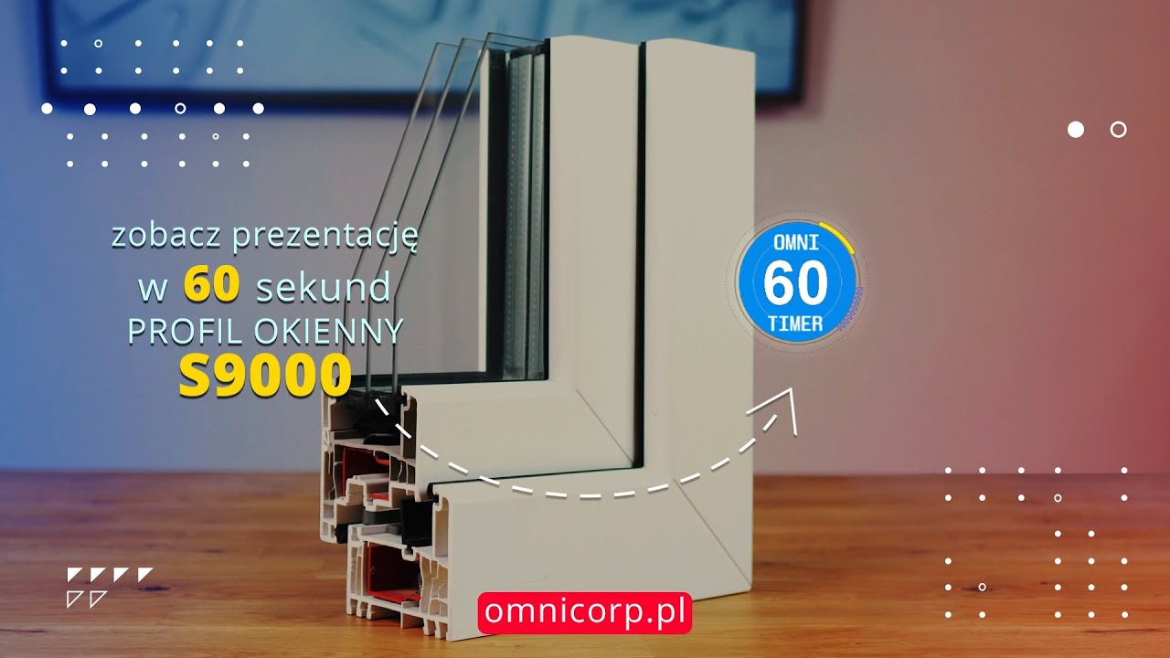 Profil Okienny PCV S9000 Gealan - omnicorp.pl