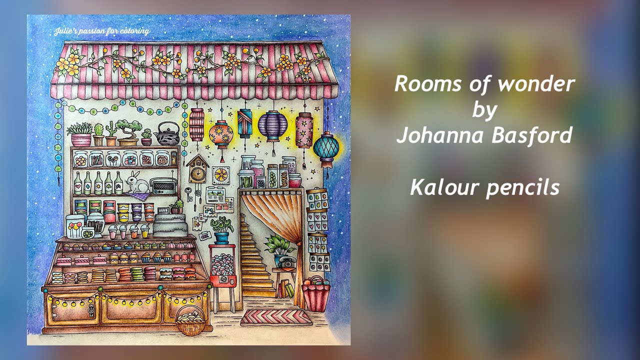 🏮Rooms of wonder by Johanna Basford ✏️ Kalour pencils - PART 2 coloring tutorial