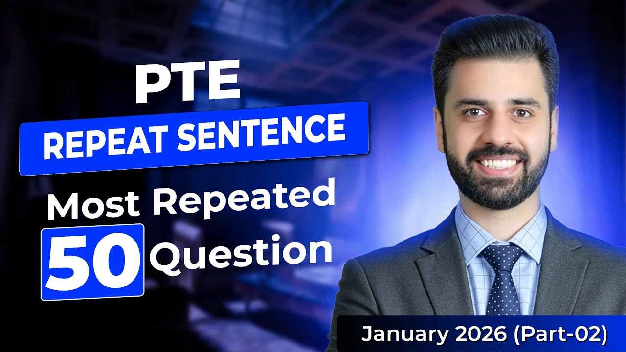 PTE Speaking Repeat Sentence | Real Exam Predictions January 2026 - Part 2 | VLE