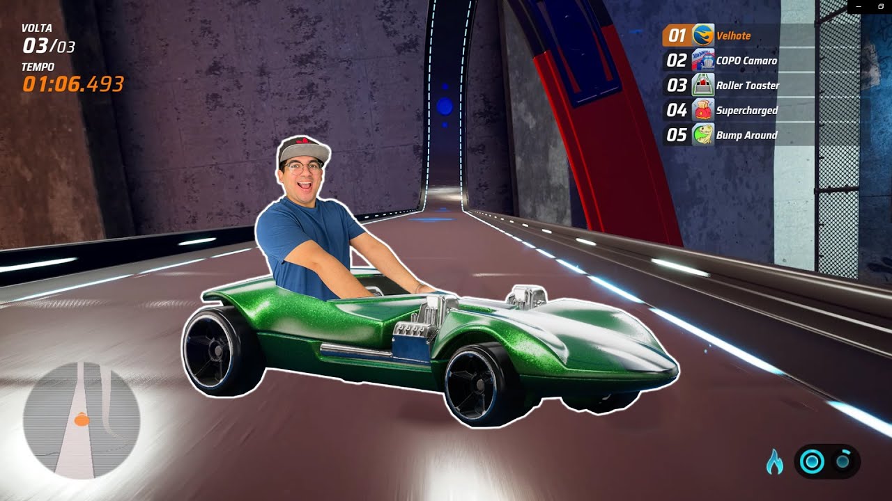 ENTREI NUMA PISTA HOT WHEELS E PILOTEI UM CARRO DE VERDADE!!! - Hot Wheels Unleashed