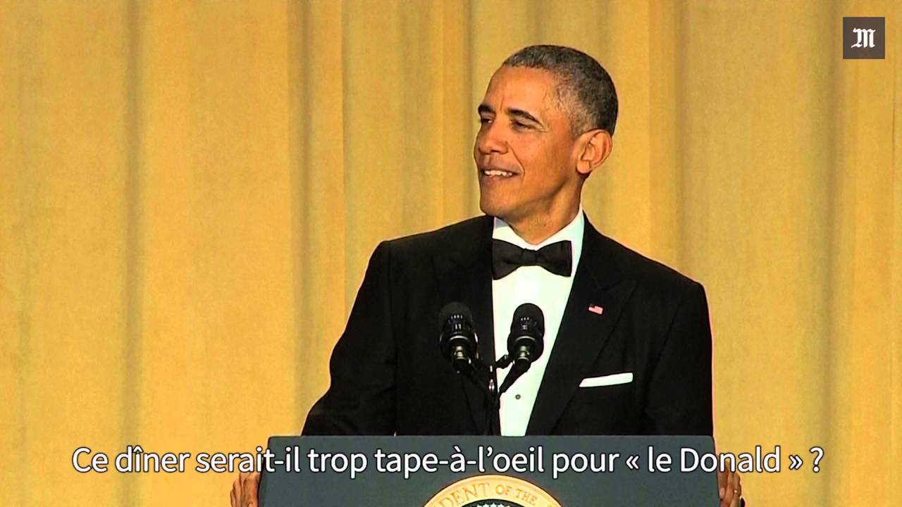 Obama se moque de Trump au dîner des correspondants de la Maison Blanche