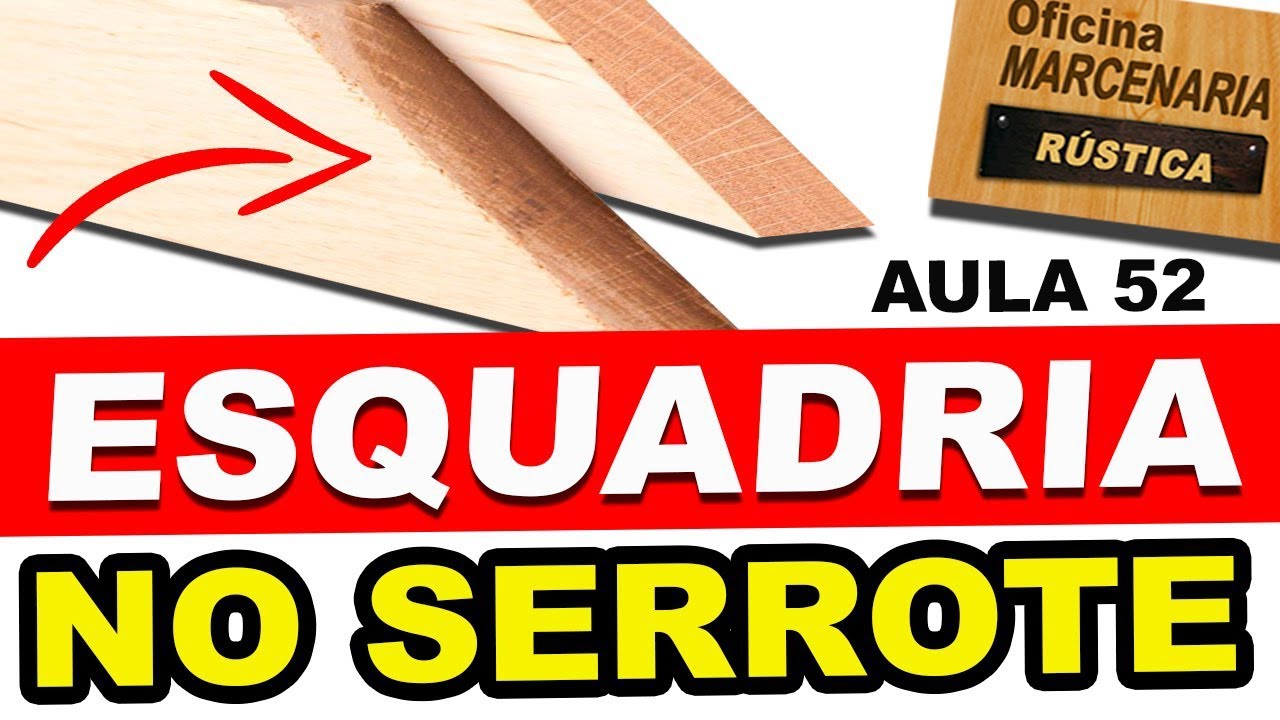 Como cortar meia esquadria com serrote na madeira gabarito diy faça você mesmo curso marcenaria