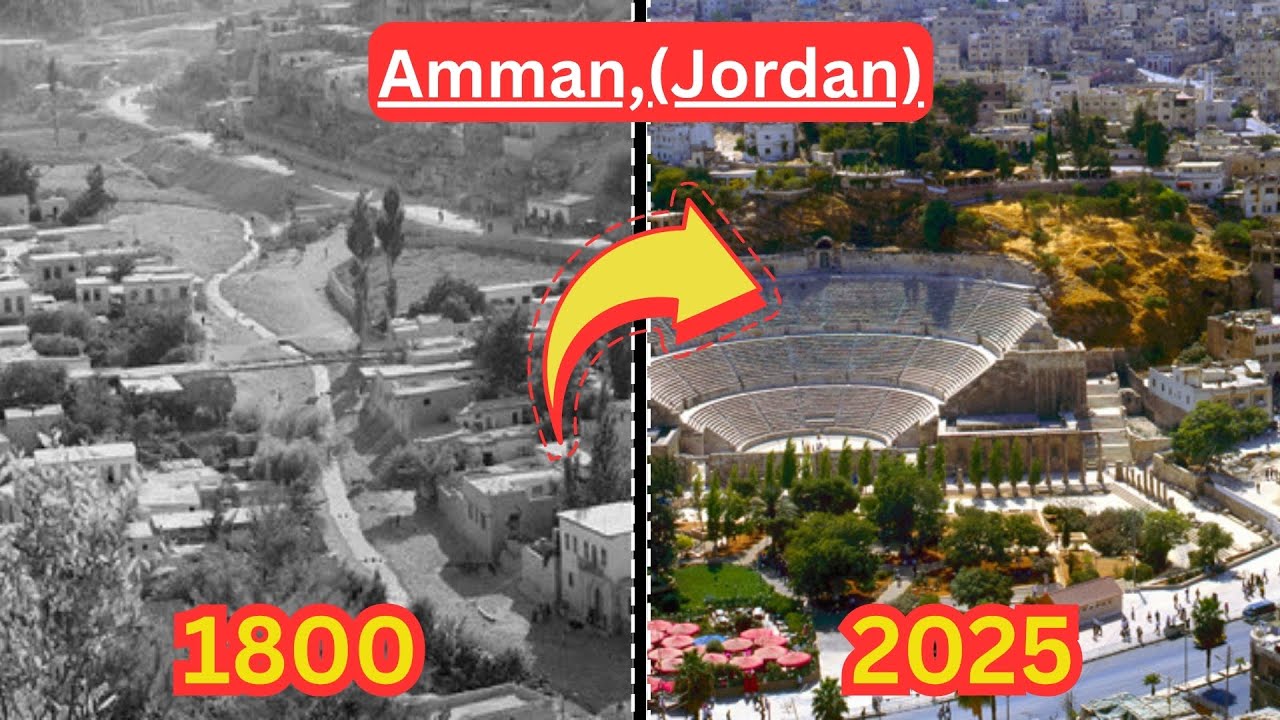 Amman, Jordan (1800 - 2025) - Then And Now Cities - City Evolution