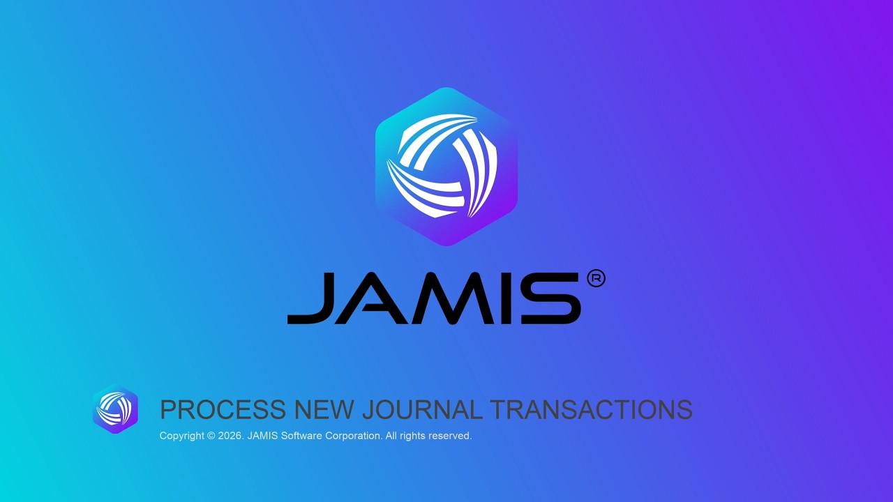 Process New Journal Transactions | JAMIS Prime