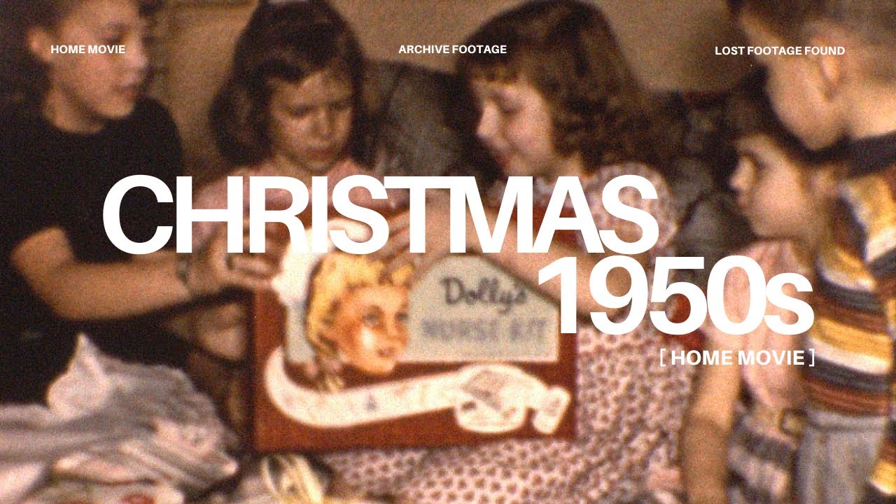1950s Christmas | Vintage Archival Film of Family Holidays & Traditions