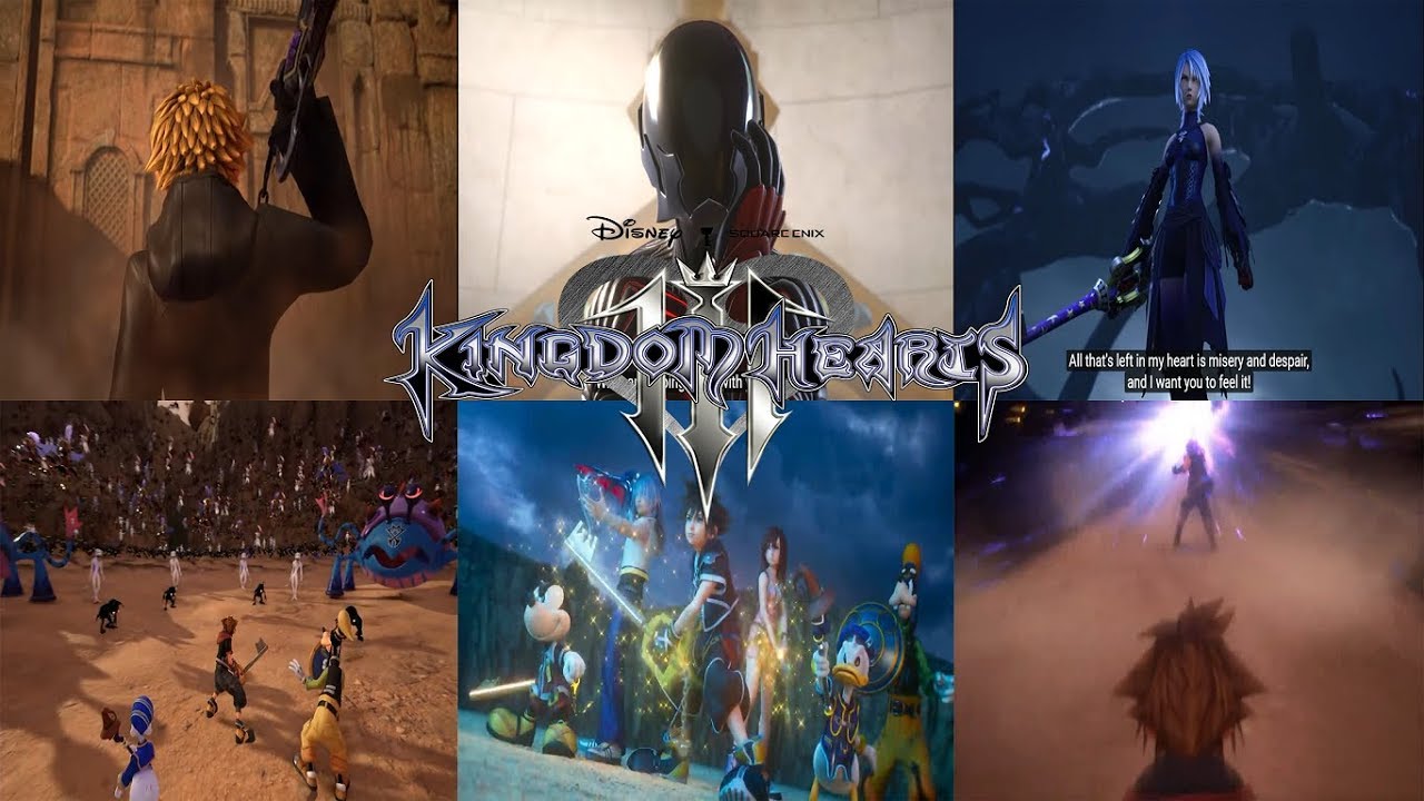 Kingdom Hearts 3 - All Trailers(2013-2018)