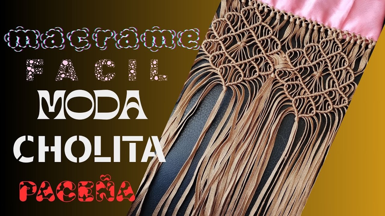 Ideas muy fáciles en macramé, para realizar un sin fin de proyectos de accesorio como carteras.