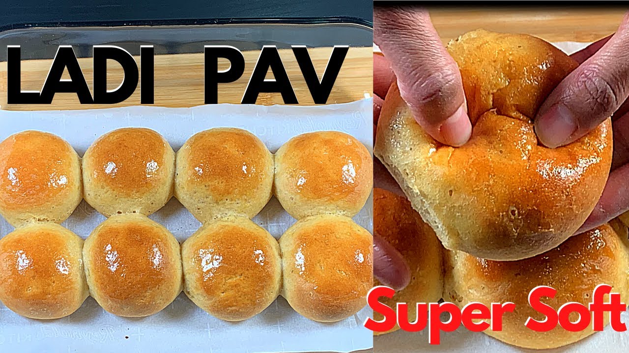 Ladi Pav Whole wheat Recipe | How to make Whole wheat BUN Bread | EGGLESS | लाडी पाव सुपर सॉफ्ट