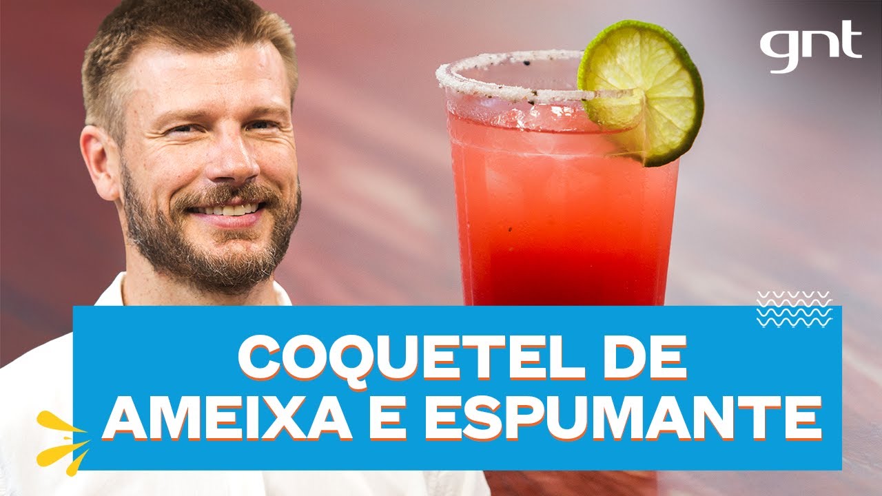 Coquetel de ameixa, espumante, lim&atilde;o e xarope de tomilho | Rodrigo Hilbert | Bem Juntinhos