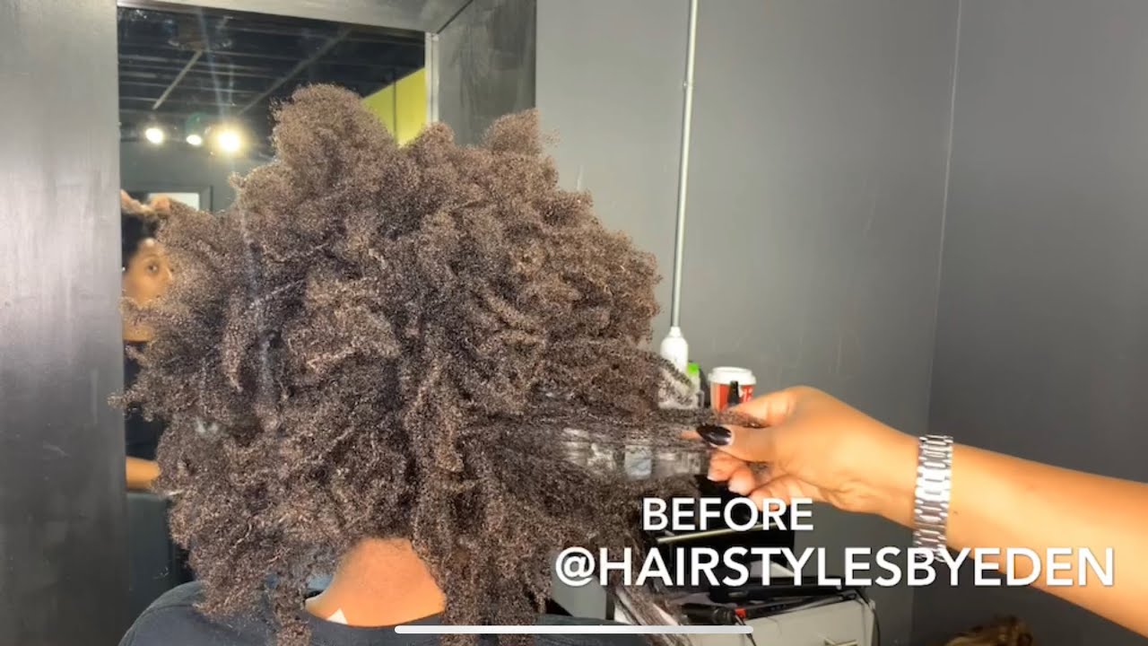 BEAUTIFUL NATURAL HAIR/ BEFORE AND AFTER | BLACK WOMAN!!