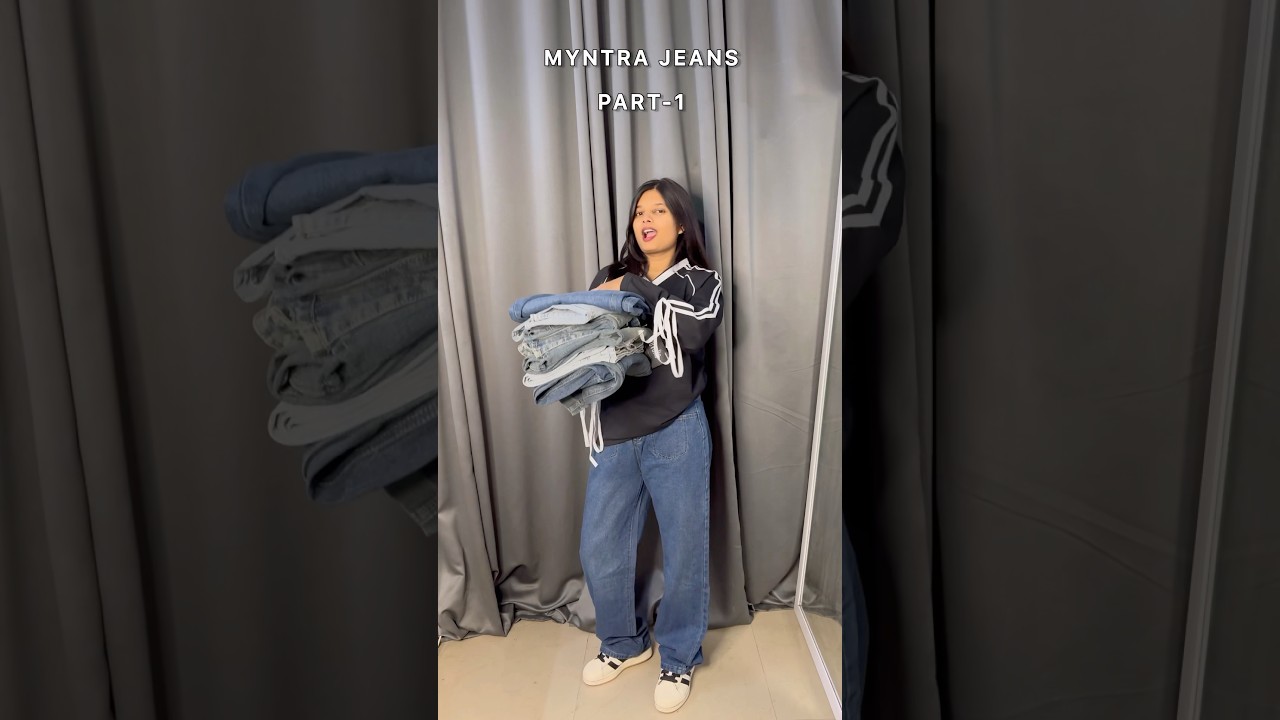 Link☝️ myntra jeans haul, part-1 #stylcastxrevolte #myntratopsforwoman #myntrajeans