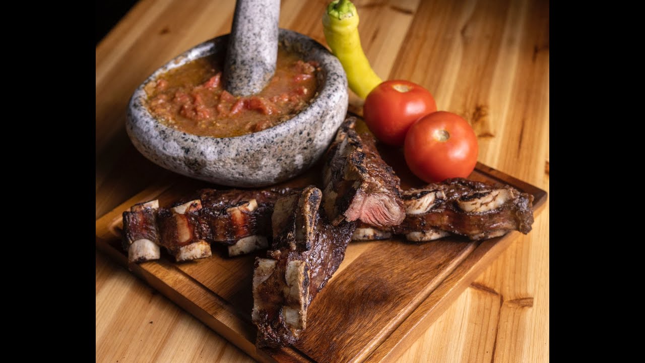Asado de Tira con Chancho en Piedra 🥩🍅 Chilote Cocina 🍻