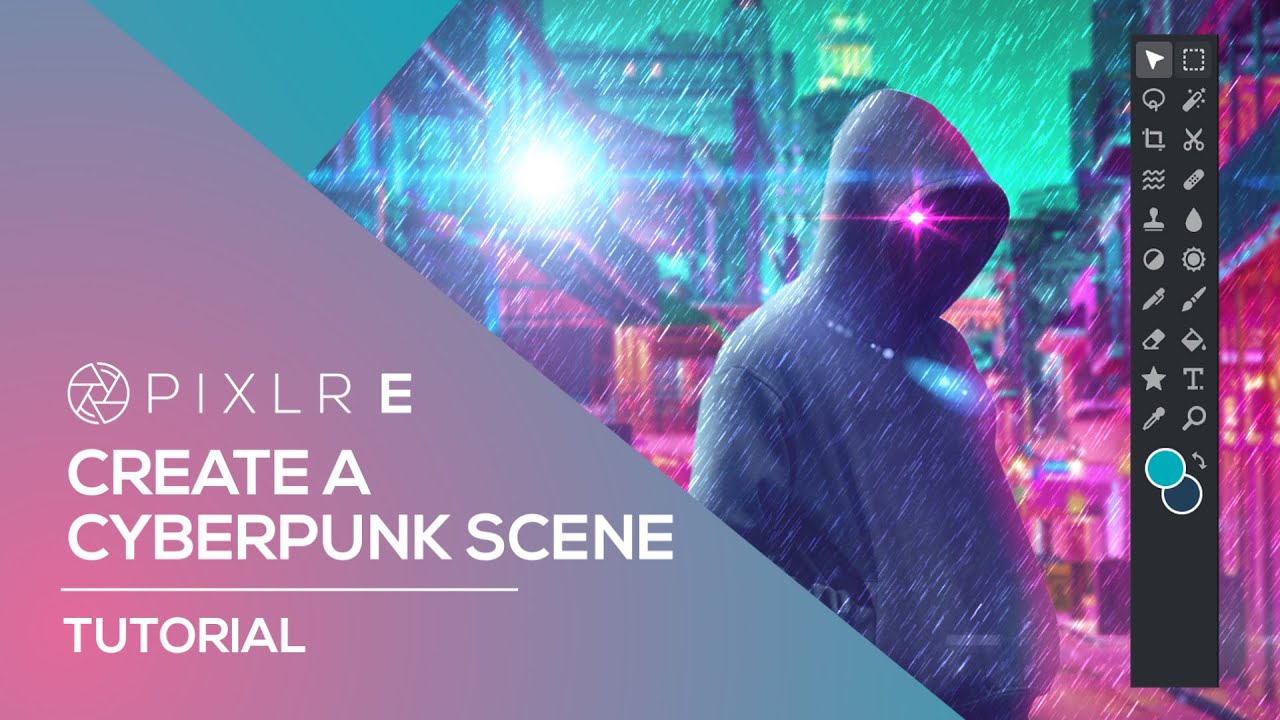 How to Create a Cyberpunk Scene | Pixlr E