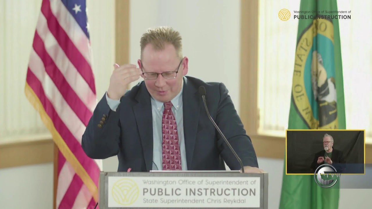 OSPI Chris Reykdal Press Conference