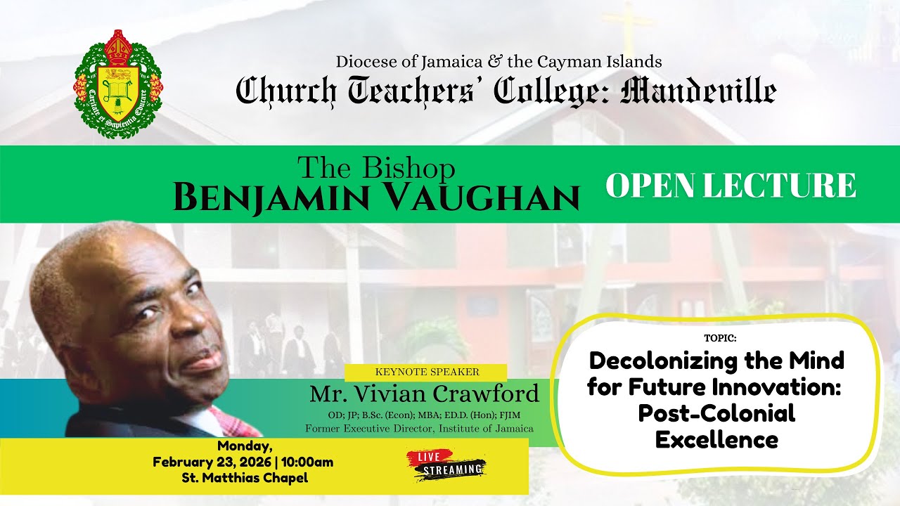 The Bishop Benjamin Vaughan Open Lecture