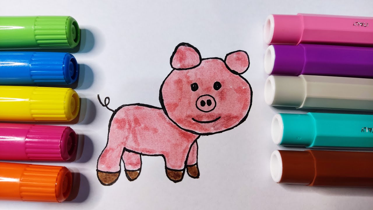 A cute pig 🐷 | Ένα χαριτωμένο γουρουνάκι | 一只可爱的小猪 | Милый поросенок 🐖