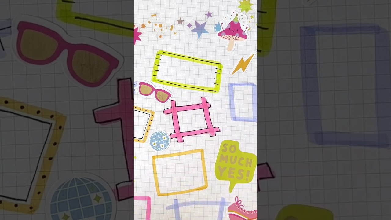 Ideas for Hand Drawn Doodle Boxes in Your Planner
