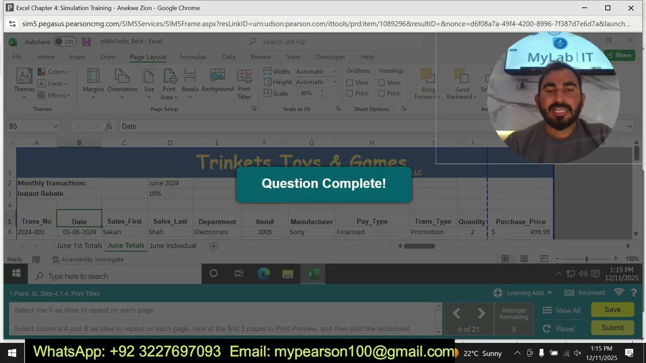 Excel Chapter 4: Simulation Exam | Simulation Exam/complete video for excel ch04 simulation exam