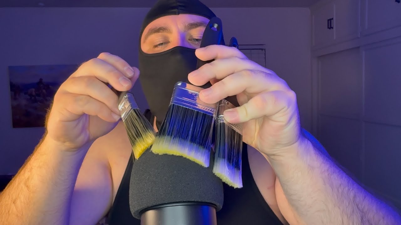 ASMR Paintbrush Mic Sounds