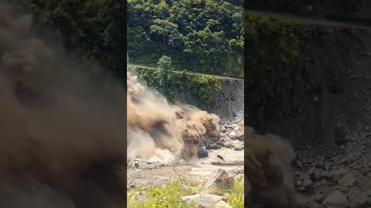 The flood in the Bhote Koshi River has been recorded as the largest flood in Nepal.