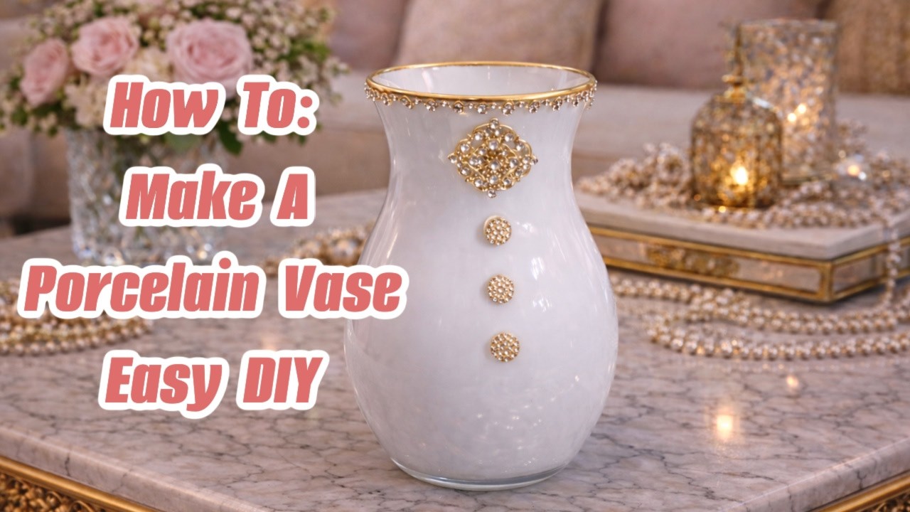 How I Made Fake Porcelain & Bronze Vases DIY
