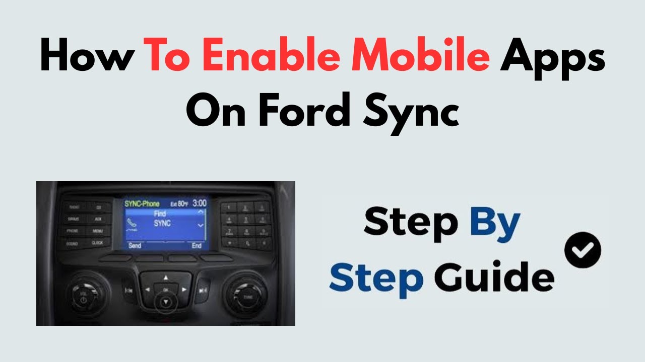 Как включить мобильные приложения в Ford SYNC | Активация AppLink для iPhone и Android (руководст...