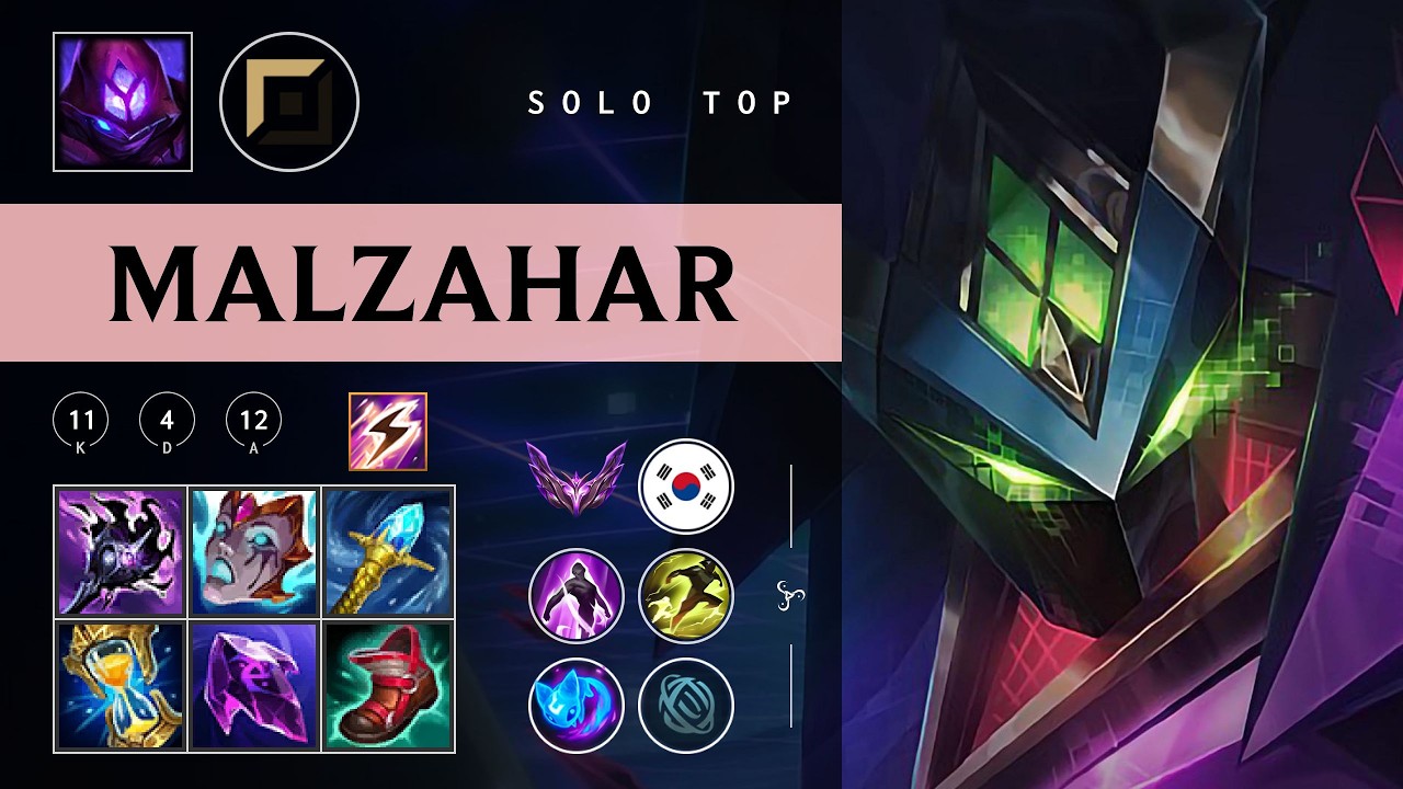 Malzahar Top vs Zed - KR Master Patch 26.03