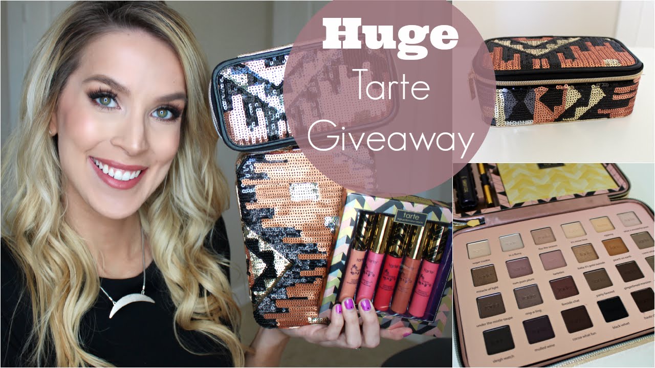 HUGE Tarte Holiday Makeup Giveaway ♡ 5 YR Youtube Birthday! | LeighAnnSays