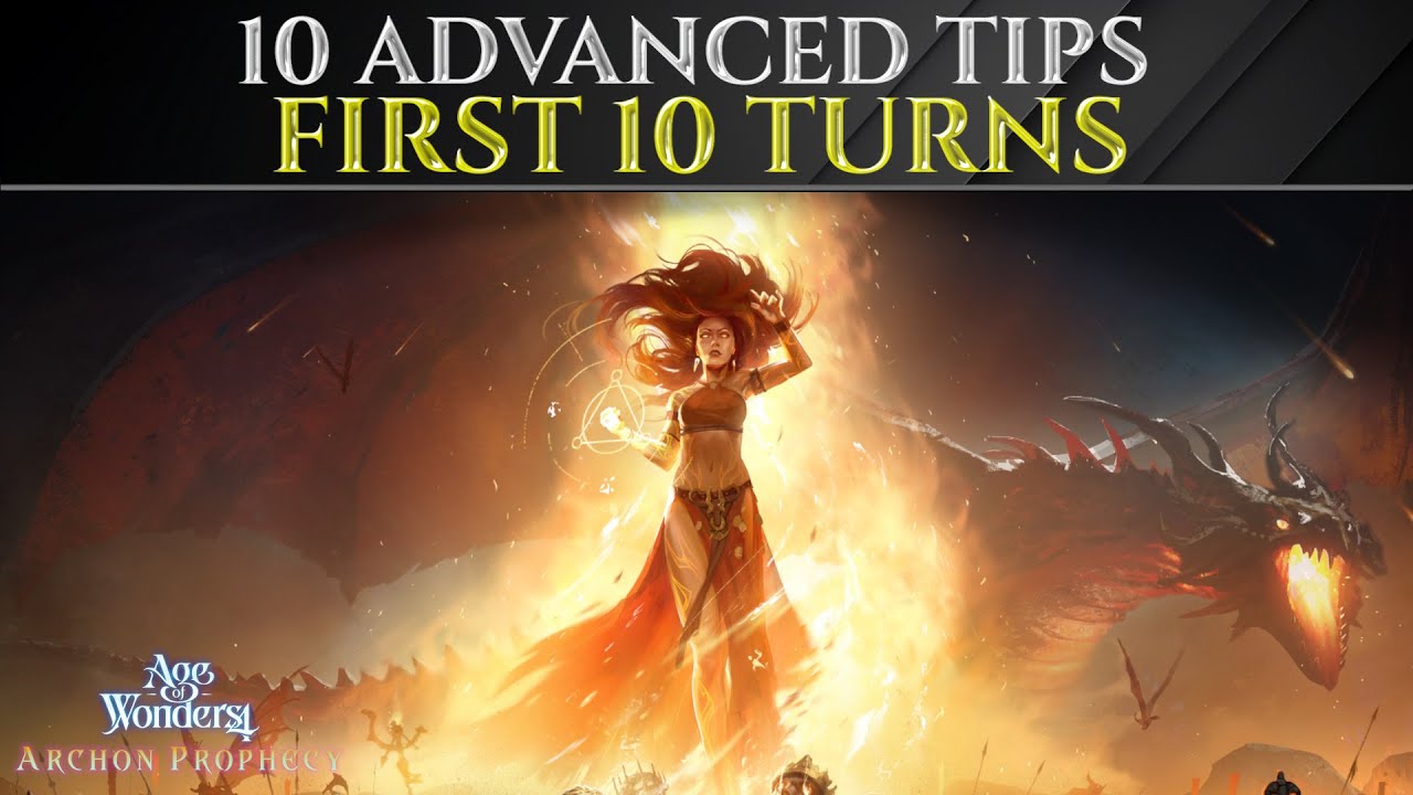 10 Pro STARTING TIPS For The FIRST 10 TURNS - Age Of Wonders 4 Guide