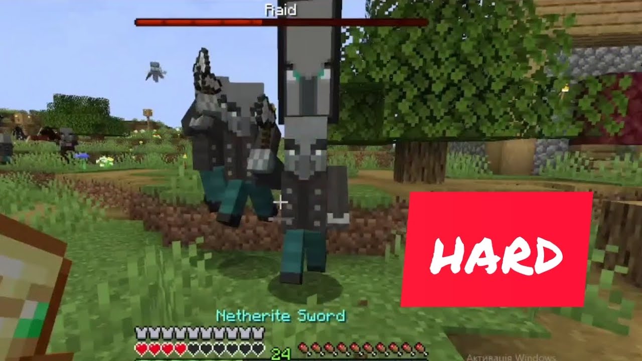 Minecraft Hard Mode - Raid